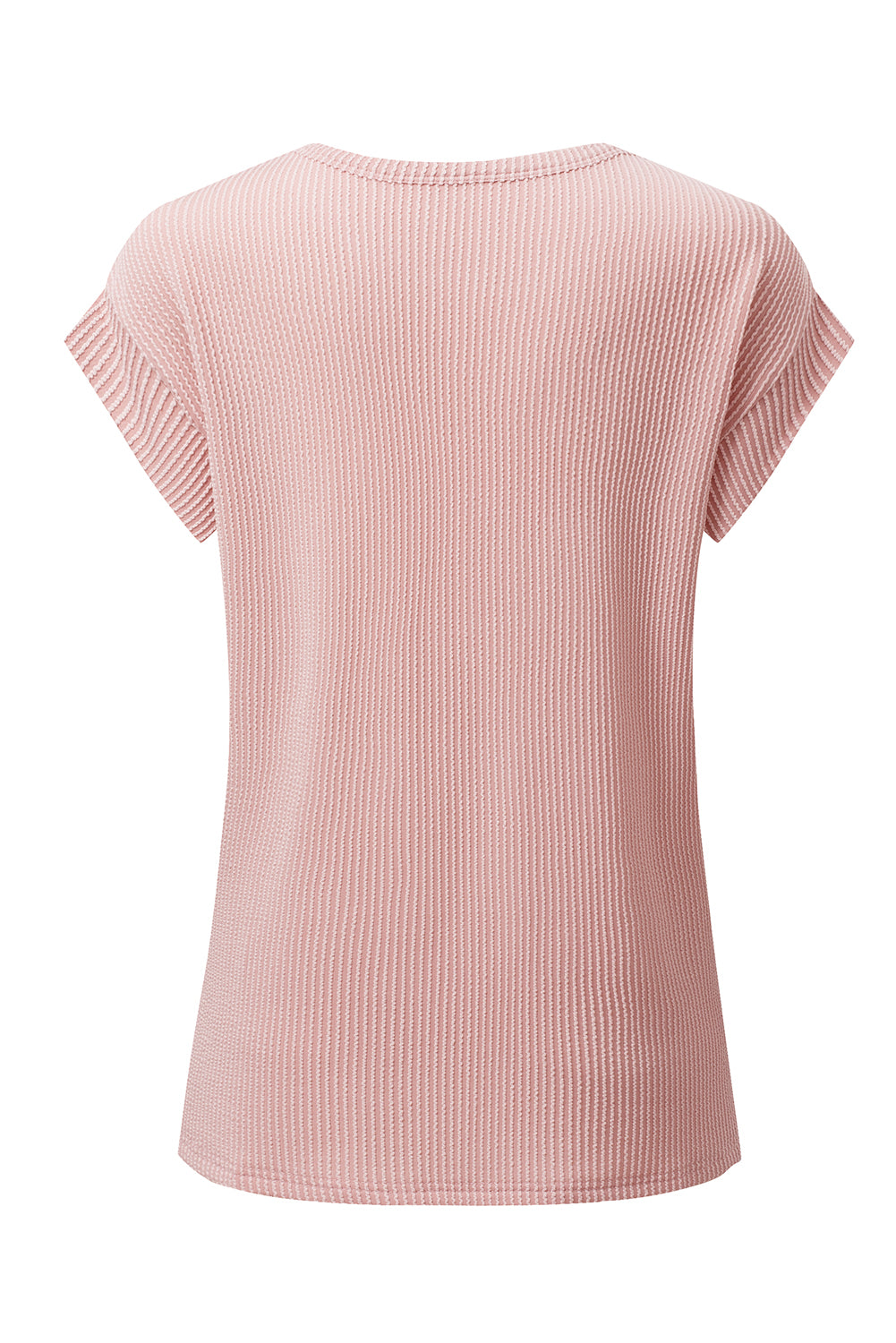 Canton Twisted Ribbed Textured Plain T Shirt