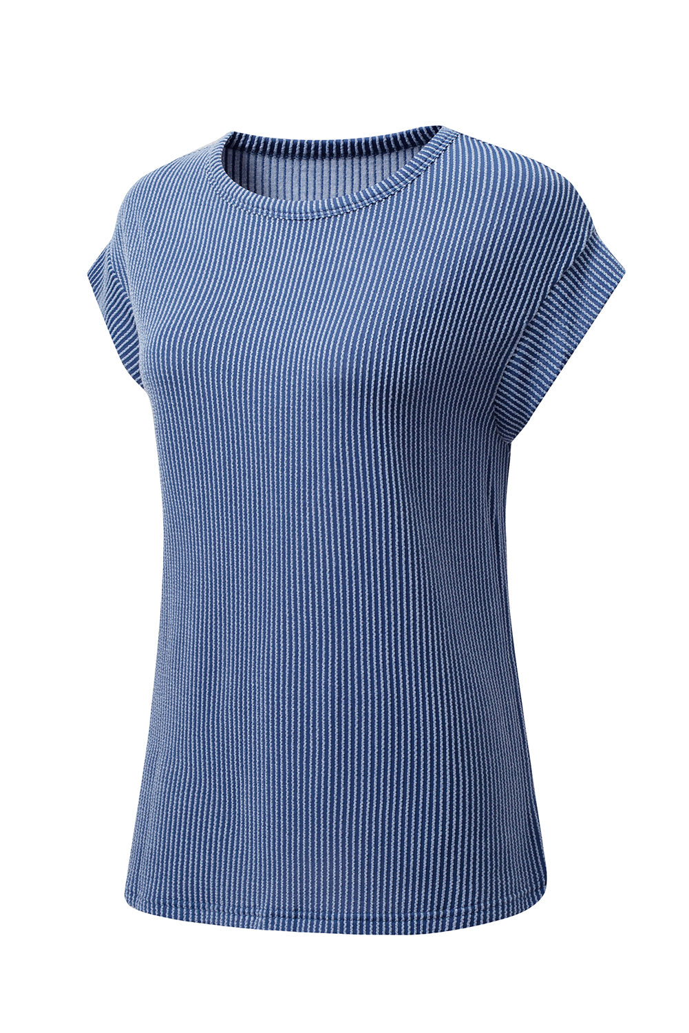 Canton Twisted Ribbed Textured Plain T Shirt