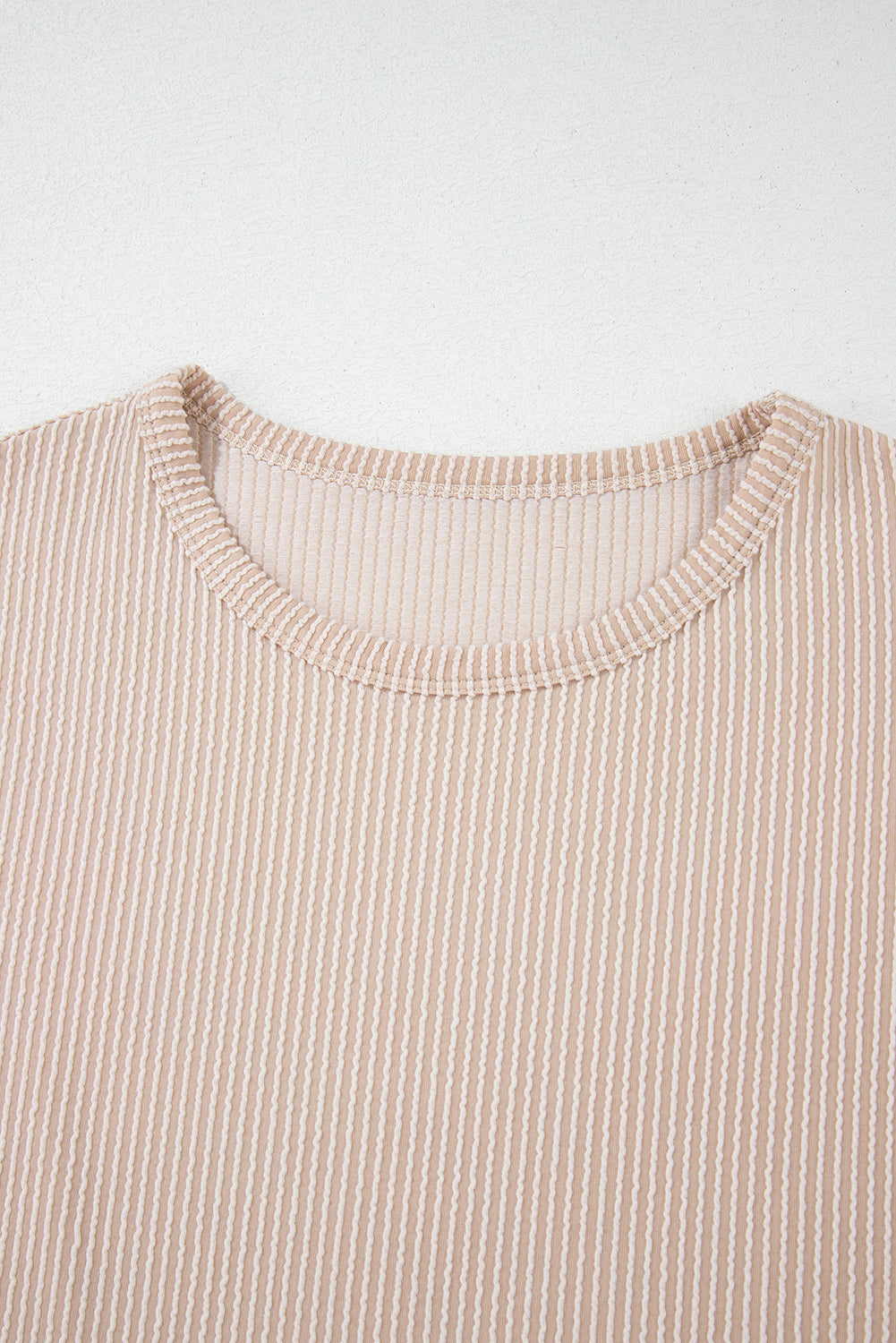 Canton Twisted Ribbed Textured Plain T Shirt