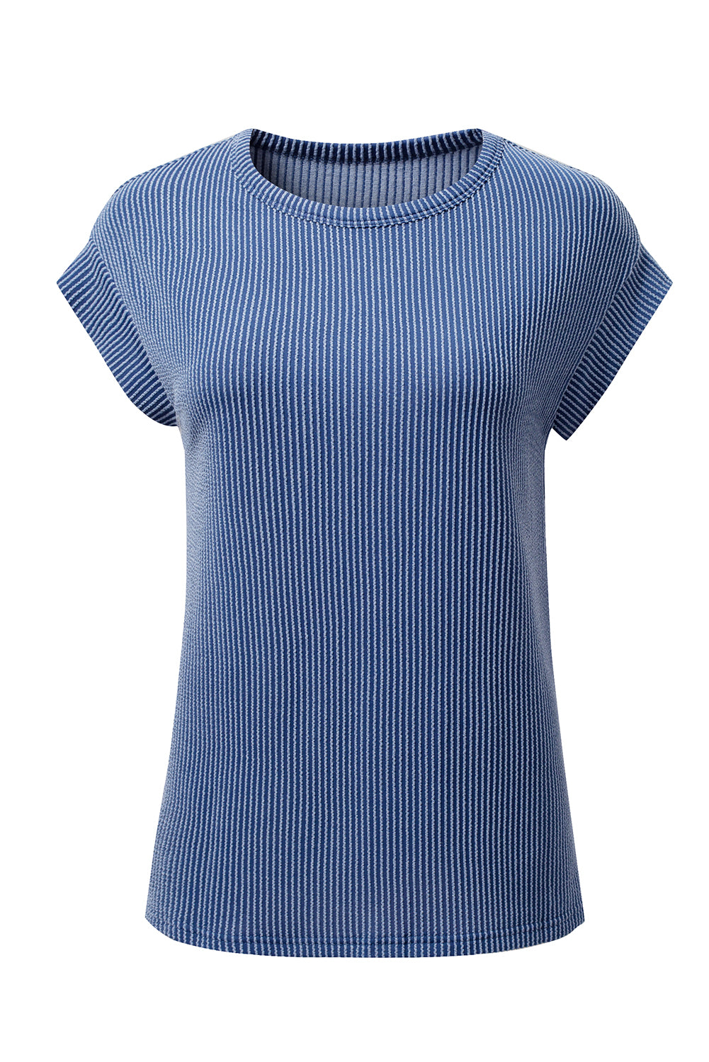 Canton Twisted Ribbed Textured Plain T Shirt