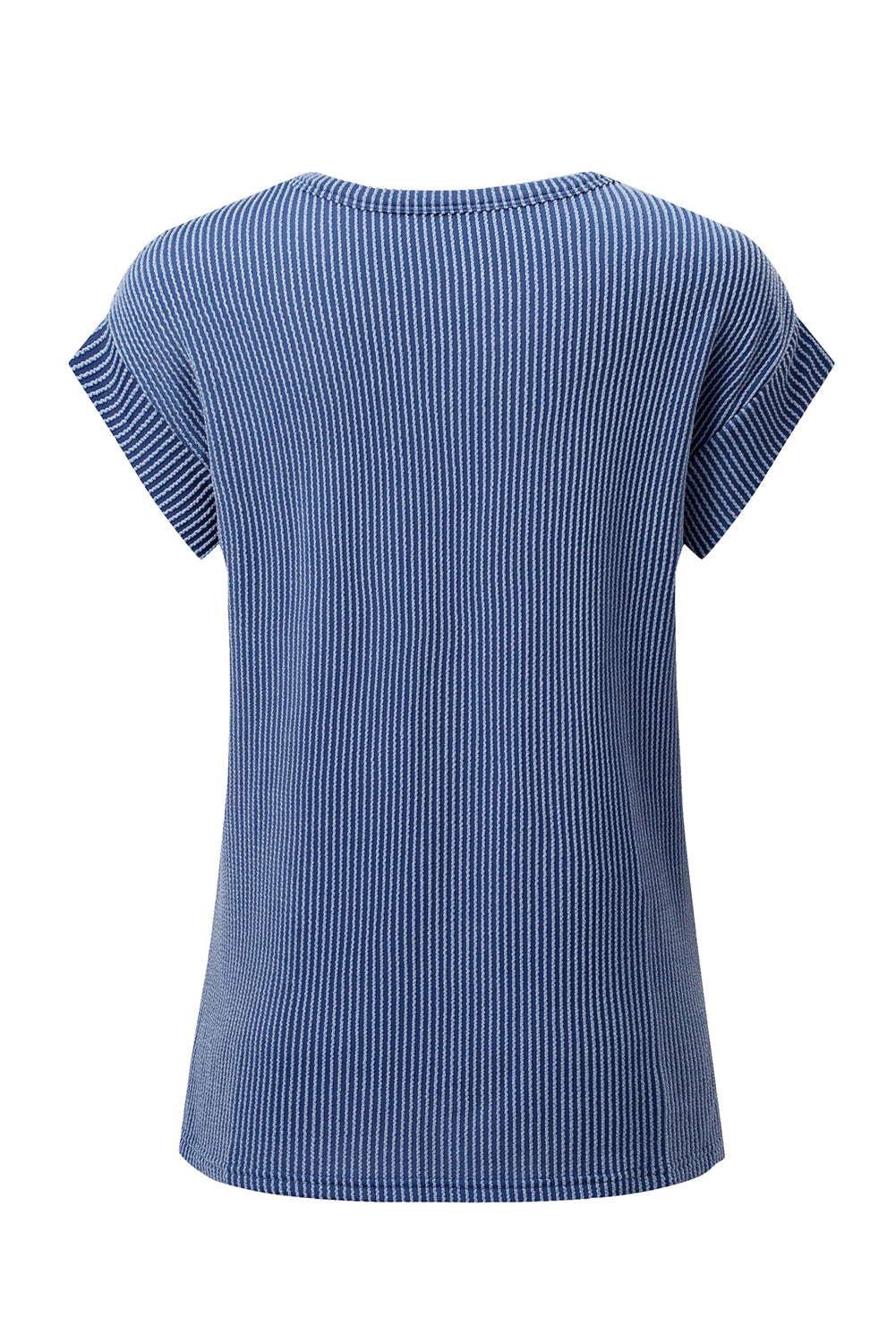 Canton Twisted Ribbed Textured Plain T Shirt