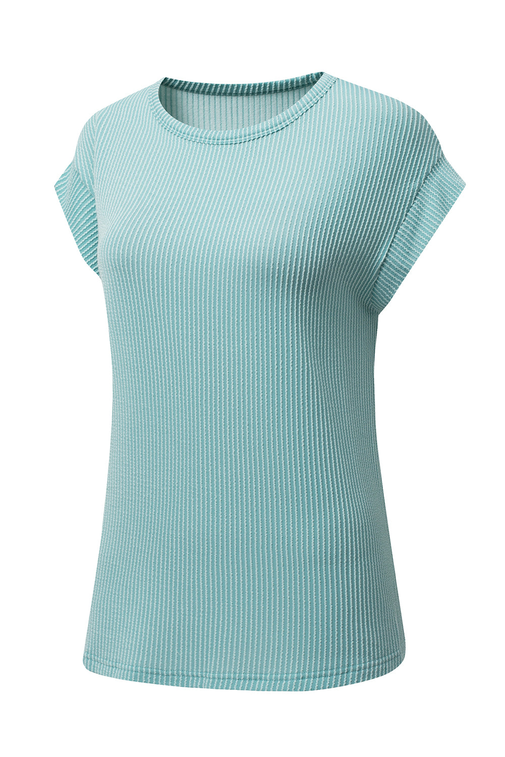 Canton Twisted Ribbed Textured Plain T Shirt