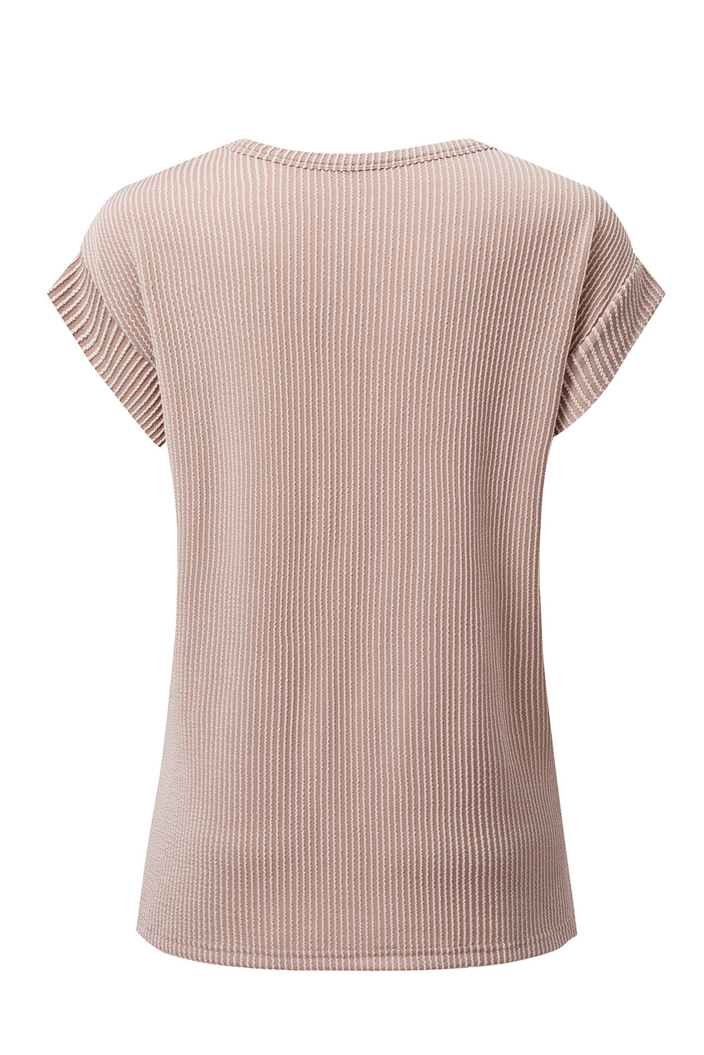 Canton Twisted Ribbed Textured Plain T Shirt