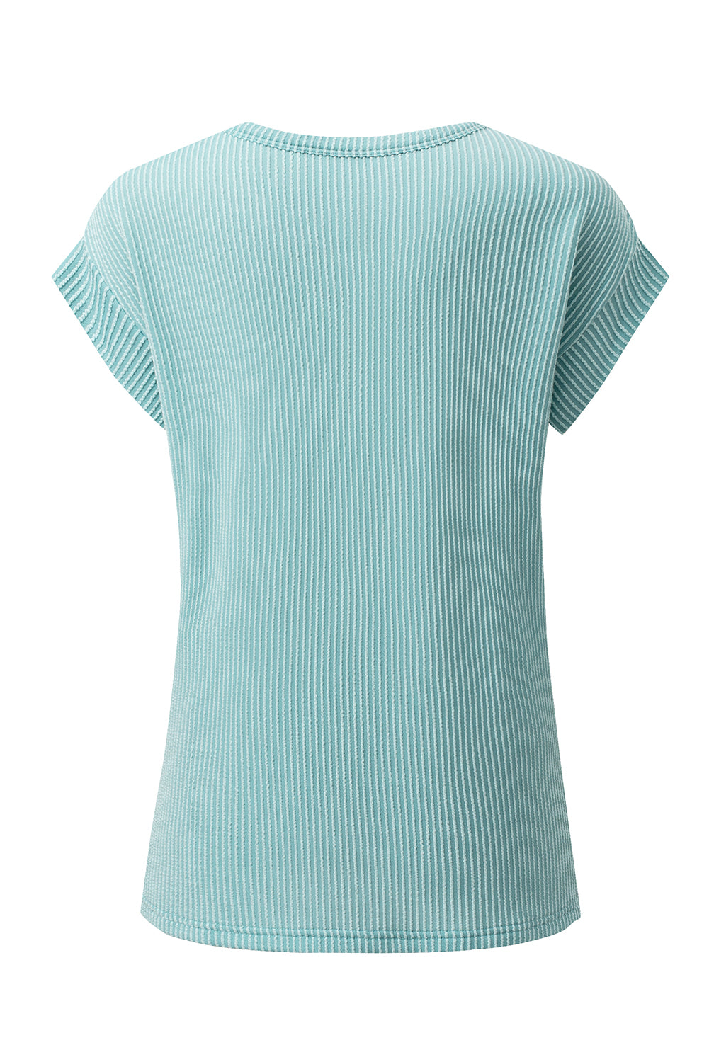 Canton Twisted Ribbed Textured Plain T Shirt