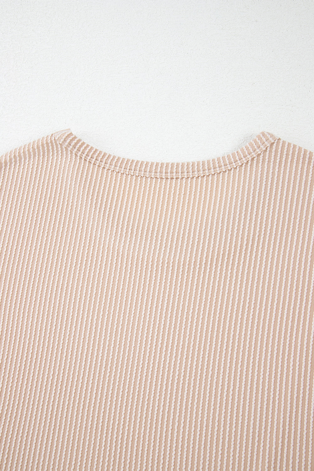 Canton Twisted Ribbed Textured Plain T Shirt