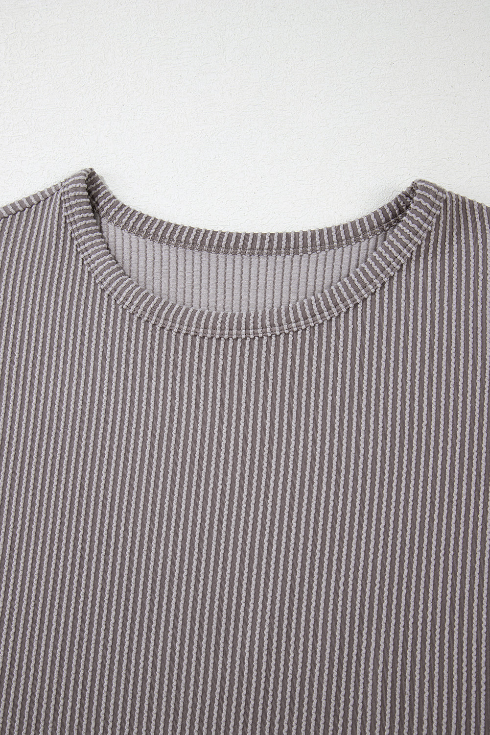 Canton Twisted Ribbed Textured Plain T Shirt