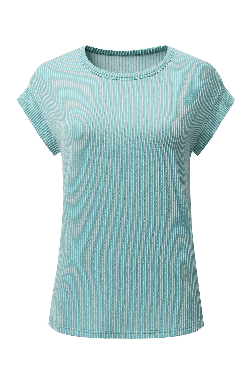Canton Twisted Ribbed Textured Plain T Shirt