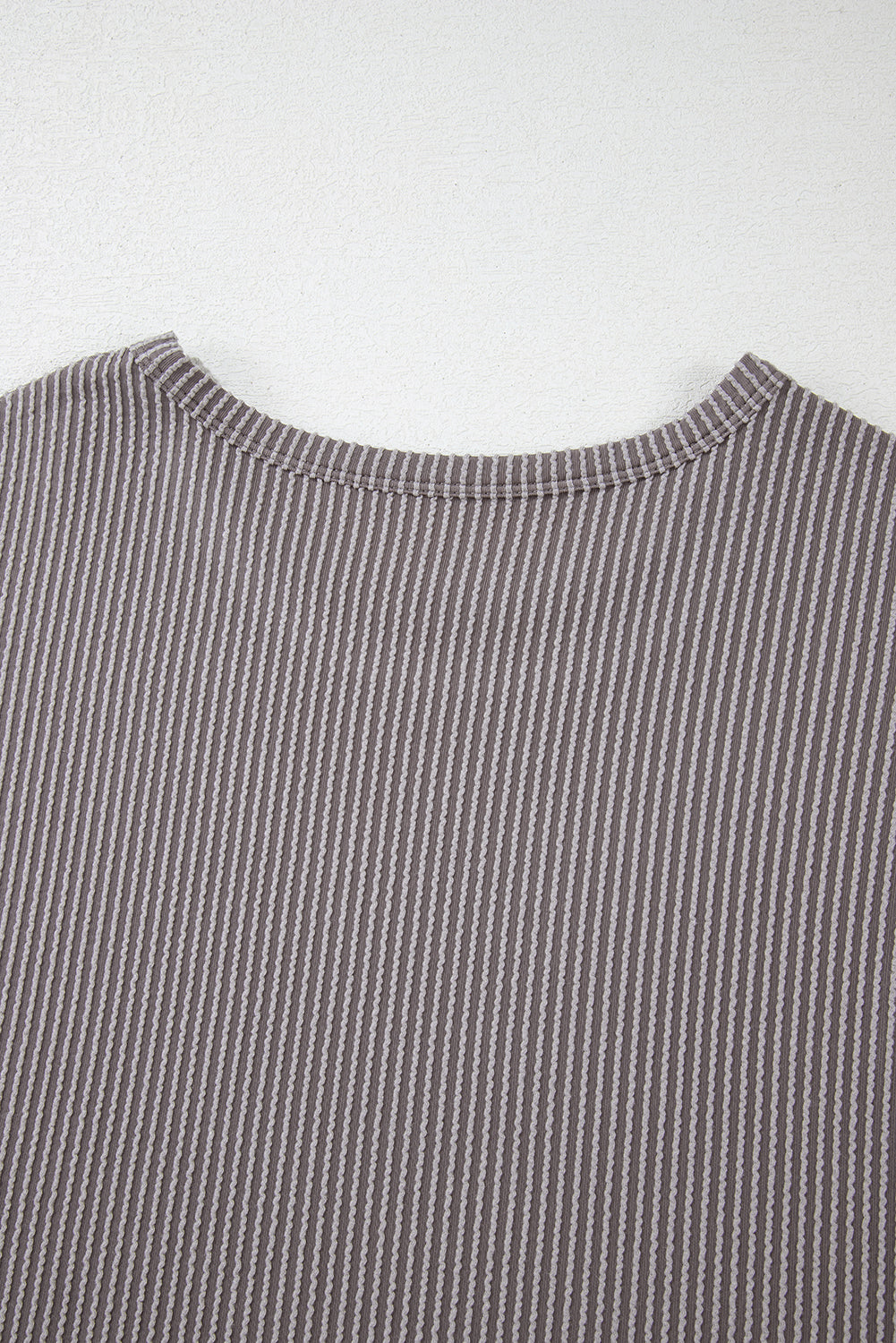 Canton Twisted Ribbed Textured Plain T Shirt