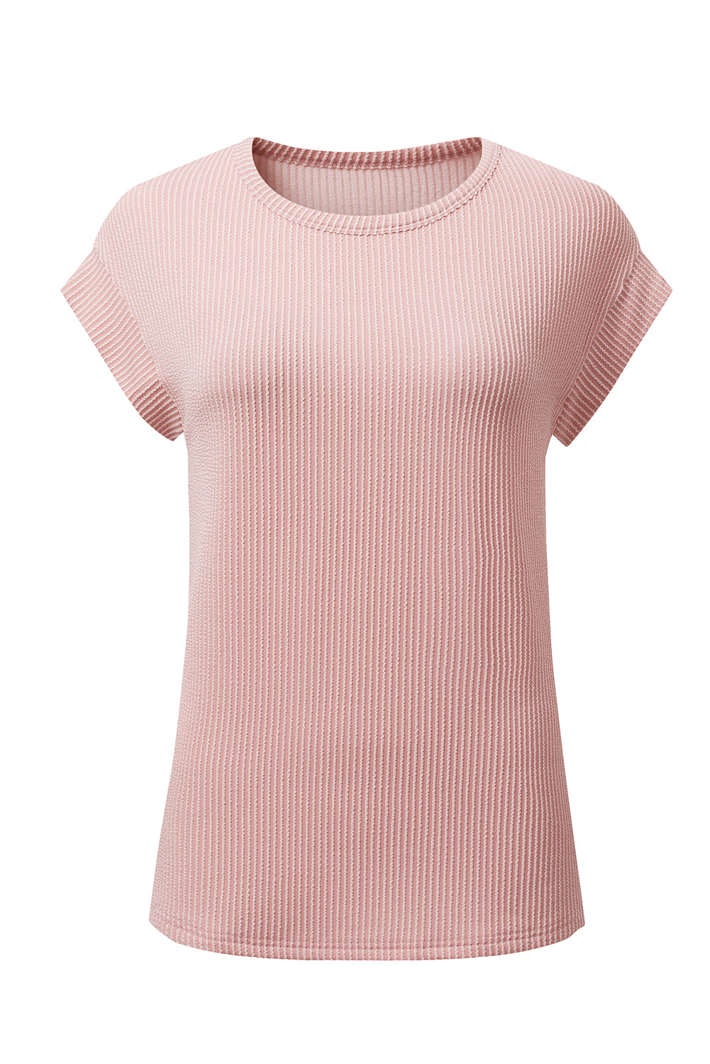 Canton Twisted Ribbed Textured Plain T Shirt